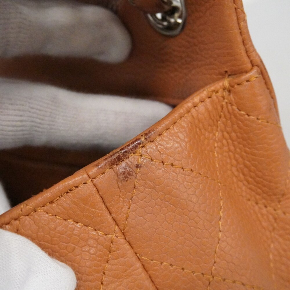 CHANEL Brown Caviar Leather Shoulder Bag - Picture 10 of 15
